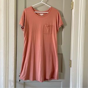 Upwest Perfect T-Shirt Dress in Russet